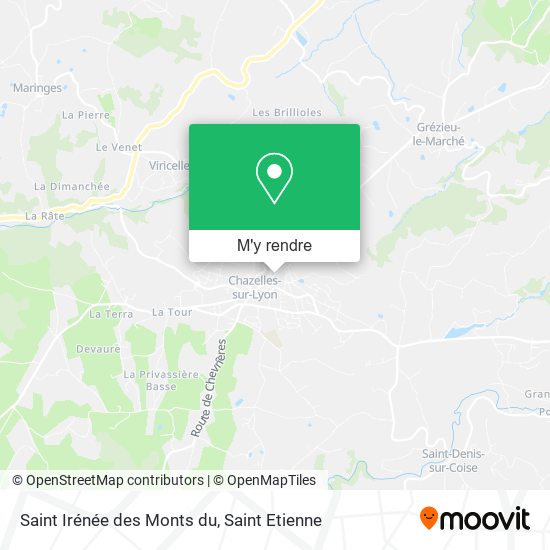 Saint Irénée des Monts du plan