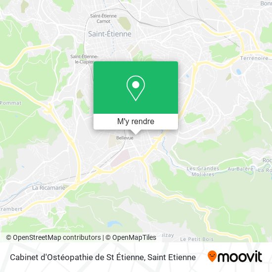 Cabinet d'Ostéopathie de St Étienne plan