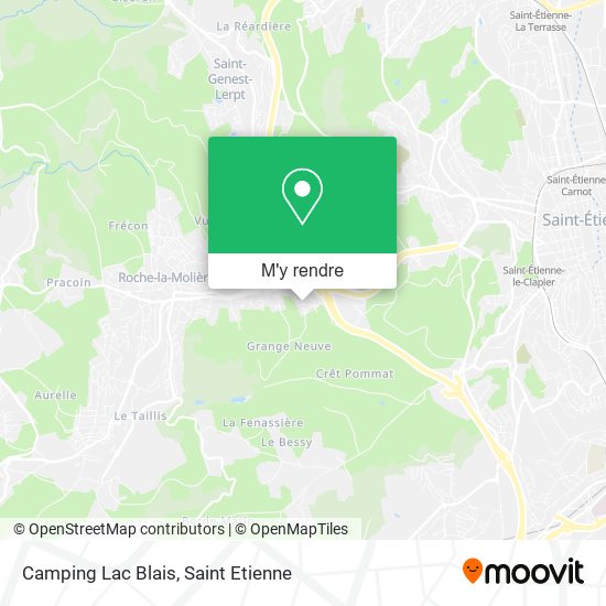 Camping Lac Blais plan