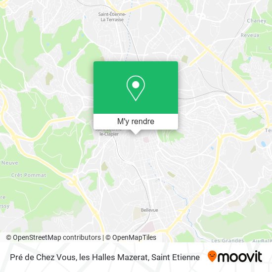 Pré de Chez Vous, les Halles Mazerat plan
