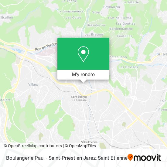 Boulangerie Paul - Saint-Priest en Jarez plan