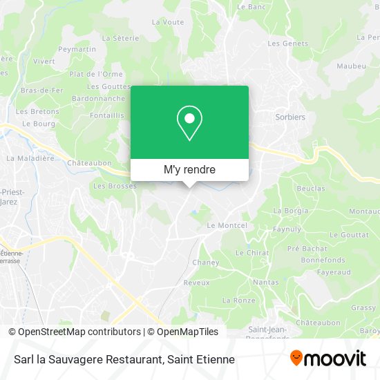 Sarl la Sauvagere Restaurant plan