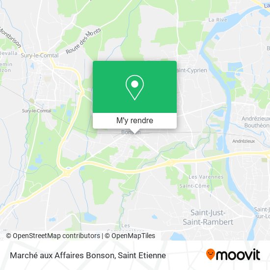 Marché aux Affaires Bonson plan