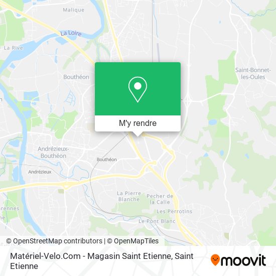 Matériel-Velo.Com - Magasin Saint Etienne plan