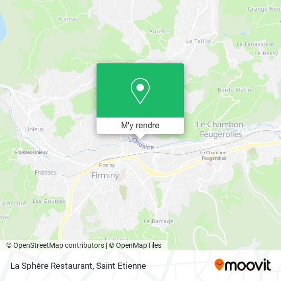 La Sphère Restaurant plan