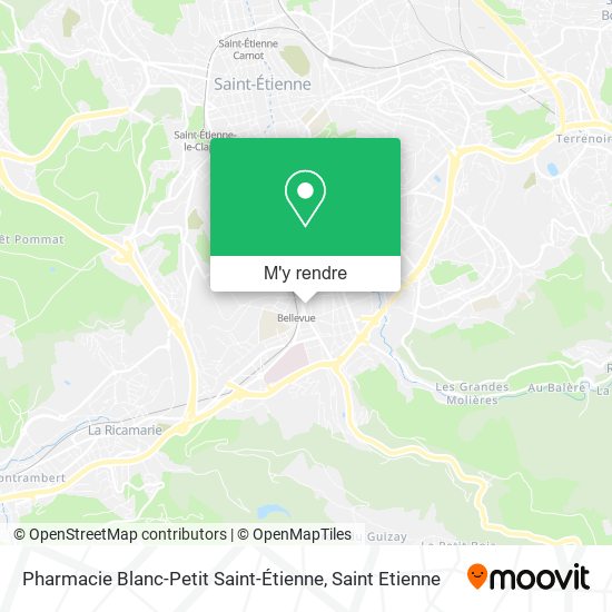 Pharmacie Blanc-Petit Saint-Étienne plan
