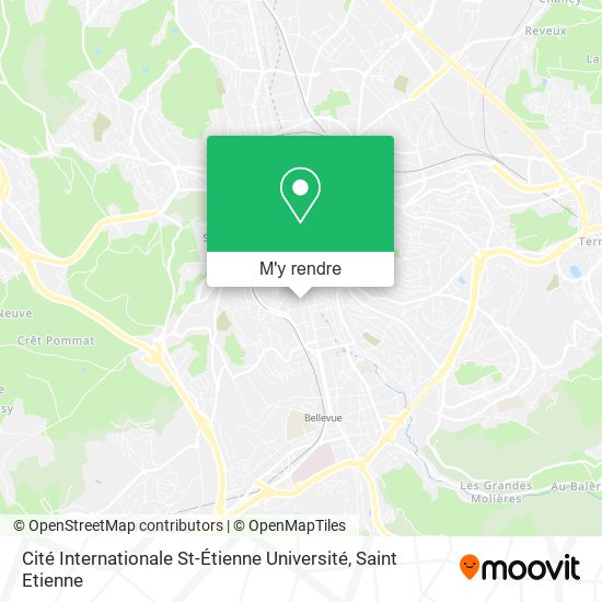 Cité Internationale St-Étienne Université plan