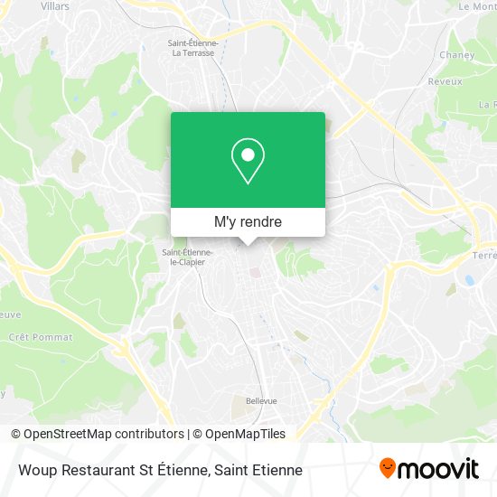 Woup Restaurant St Étienne plan