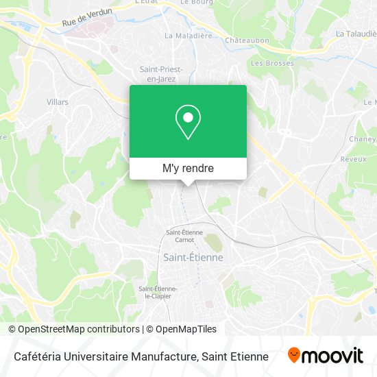 Cafétéria Universitaire Manufacture plan