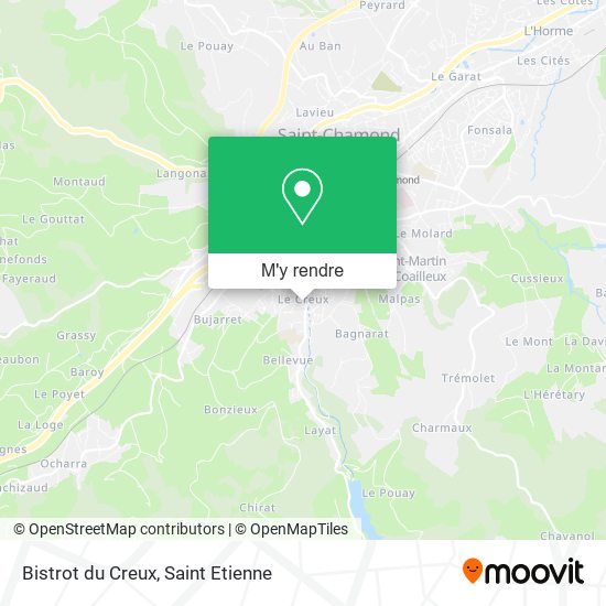 Bistrot du Creux plan
