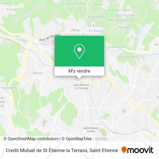 Credit Mutuel de St Étienne la Terrass plan
