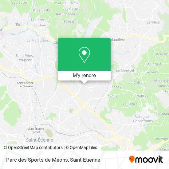 Parc des Sports de Méons plan