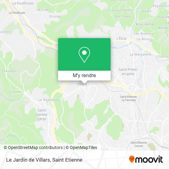 Le Jardin de Villars plan
