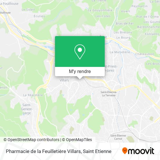 Pharmacie de la Feuilletière Villars plan