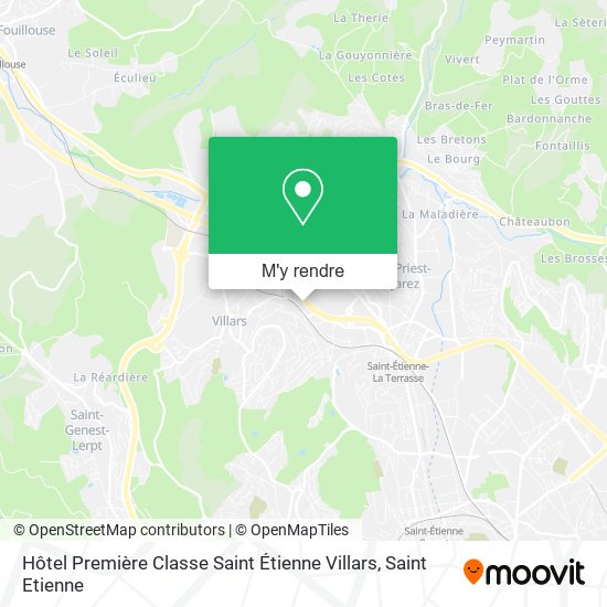 Hôtel Première Classe Saint Étienne Villars plan