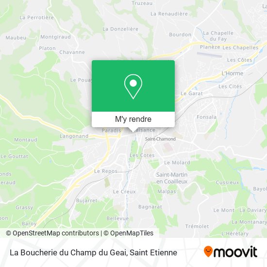 La Boucherie du Champ du Geai plan