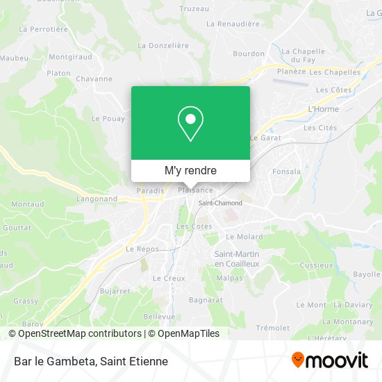 Bar le Gambeta plan