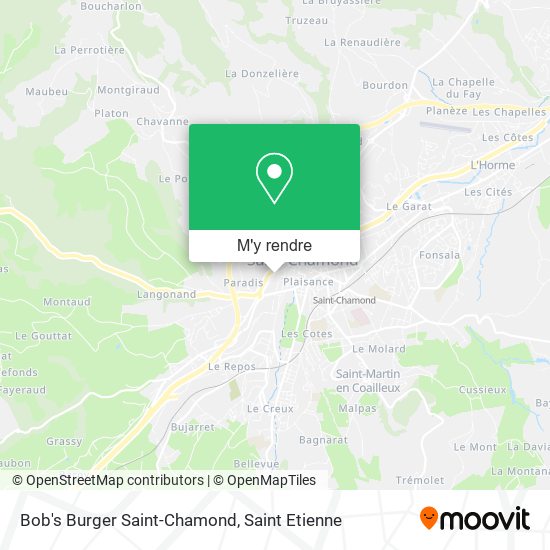 Bob's Burger Saint-Chamond plan