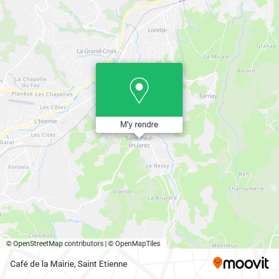 Café de la Mairie plan