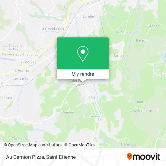Au Camion Pizza plan