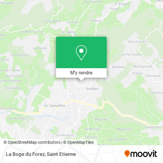 La Boge du Forez plan