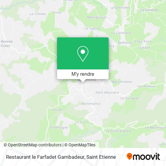 Restaurant le Farfadet Gambadeur plan
