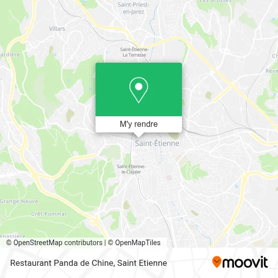 Restaurant Panda de Chine plan