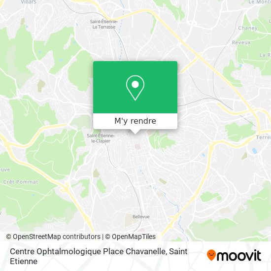 Centre Ophtalmologique Place Chavanelle plan