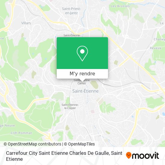 Carrefour City Saint Etienne Charles De Gaulle plan