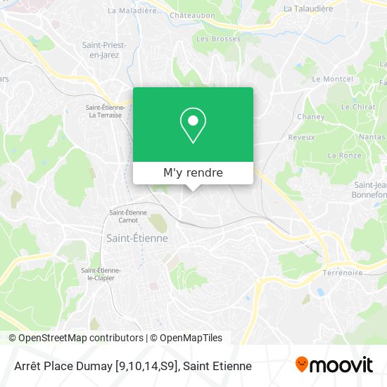 Arrêt Place Dumay [9,10,14,S9] plan