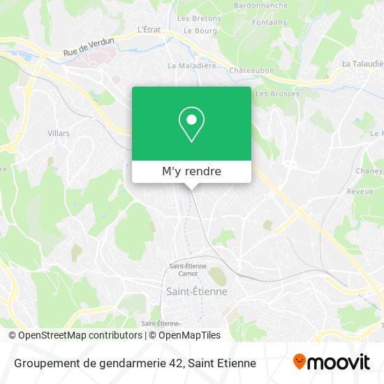 Groupement de gendarmerie 42 plan
