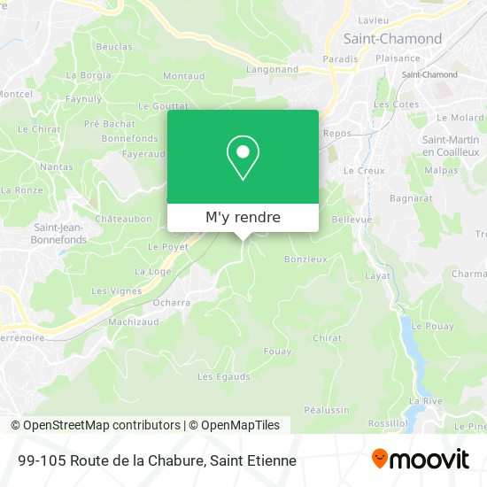 99-105 Route de la Chabure plan
