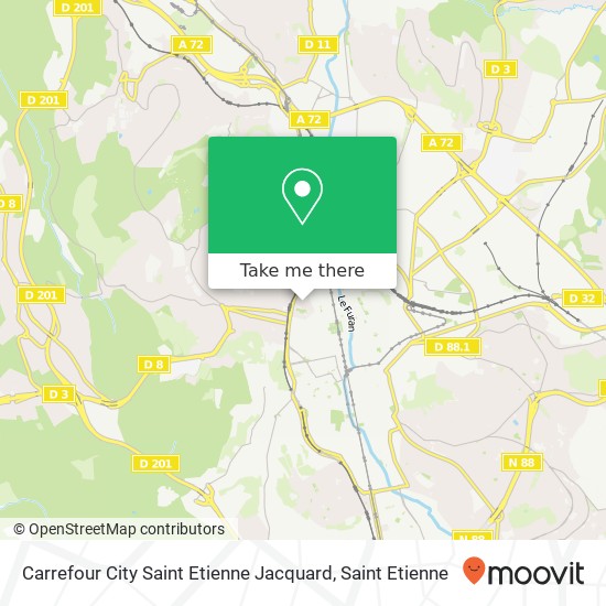 Carrefour City Saint Etienne Jacquard plan