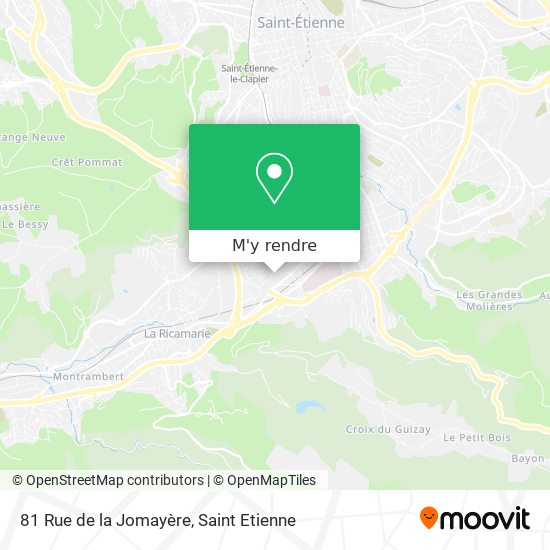81 Rue de la Jomayère plan