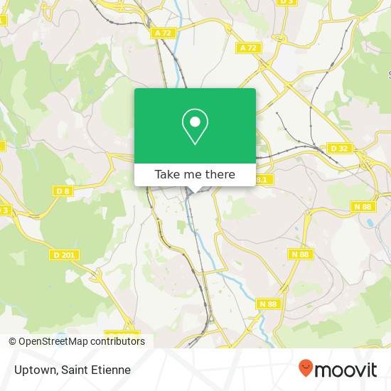 Uptown, 5 Rue des Martyrs de Vingre 42000 Saint-Étienne plan