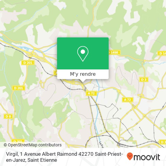 Virgil, 1 Avenue Albert Raimond 42270 Saint-Priest-en-Jarez plan