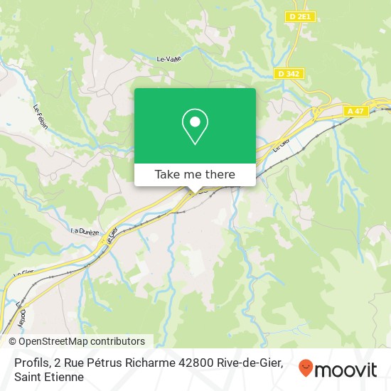 Profils, 2 Rue Pétrus Richarme 42800 Rive-de-Gier plan