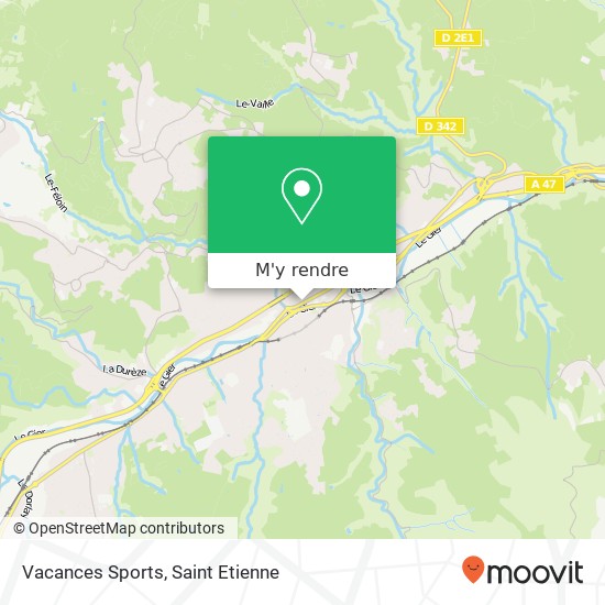 Vacances Sports, 1 Rue Jean Jaurès 42800 Rive-de-Gier plan