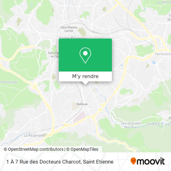 1 À 7 Rue des Docteurs Charcot plan