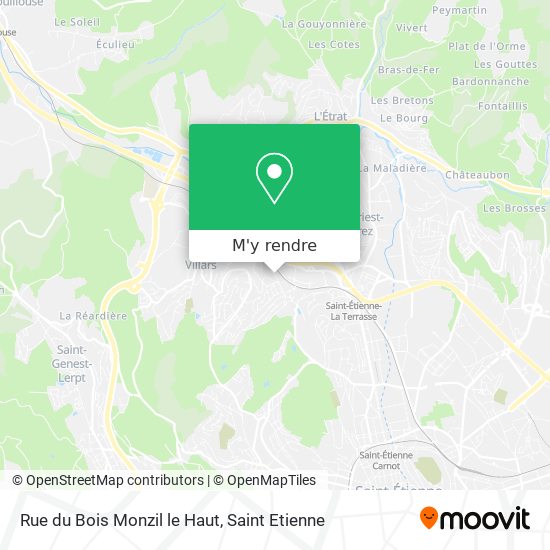 Rue du Bois Monzil le Haut plan