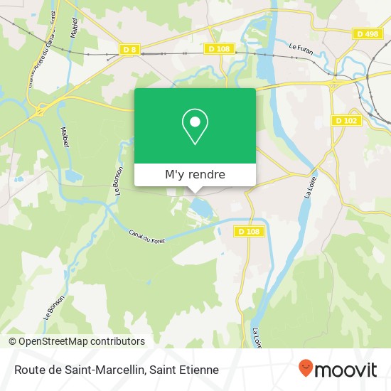 Route de Saint-Marcellin plan