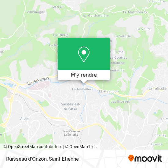 Ruisseau d’Onzon plan