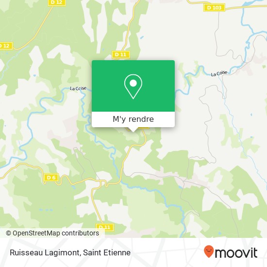 Ruisseau Lagimont plan