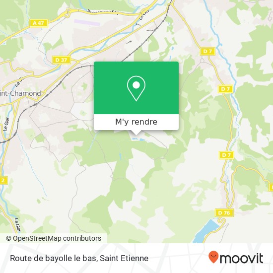 Route de bayolle le bas plan