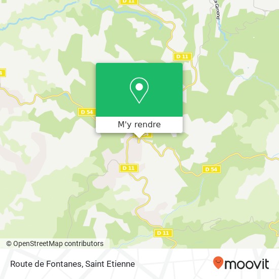 Route de Fontanes plan