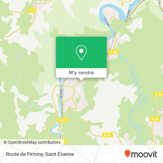 Route de Firminy plan