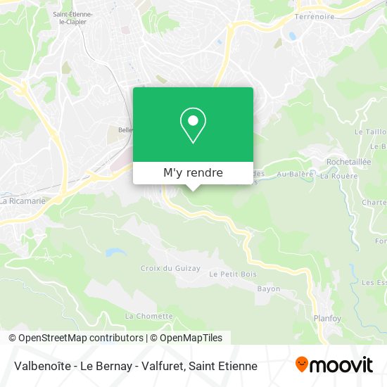 Valbenoîte - Le Bernay - Valfuret plan