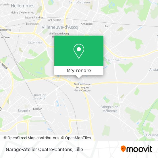 Garage-Atelier Quatre-Cantons plan