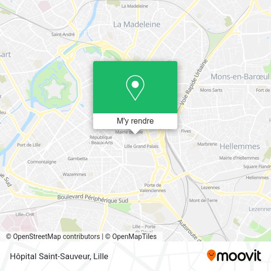 Hôpital Saint-Sauveur plan