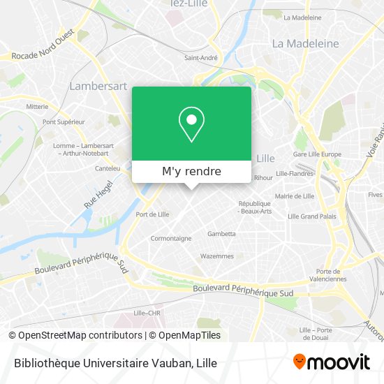 Bibliothèque Universitaire Vauban plan